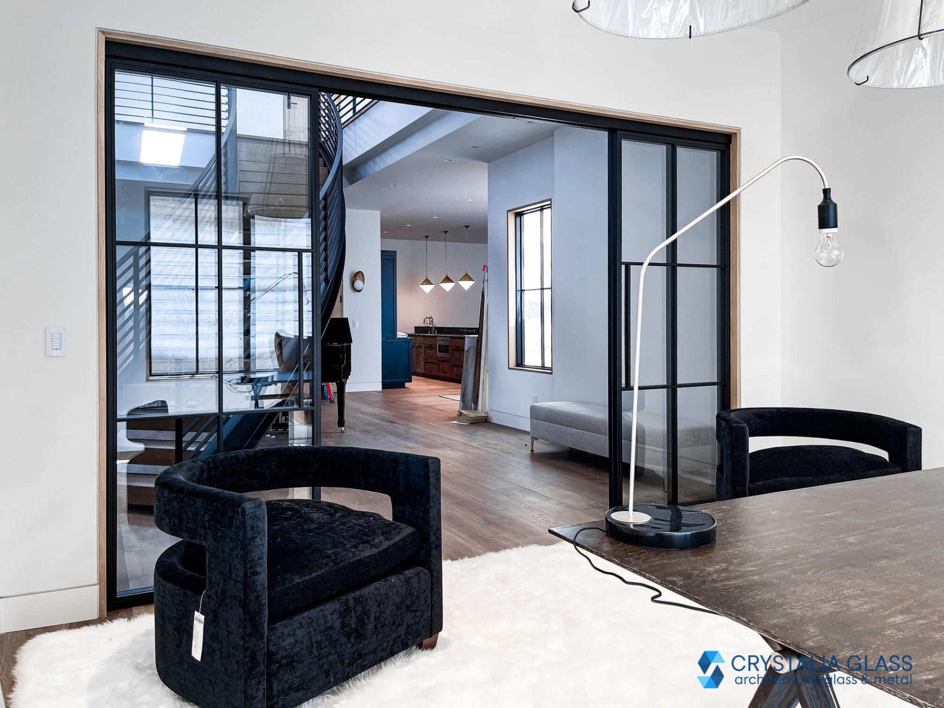 Steel Partition – Sliding Doors