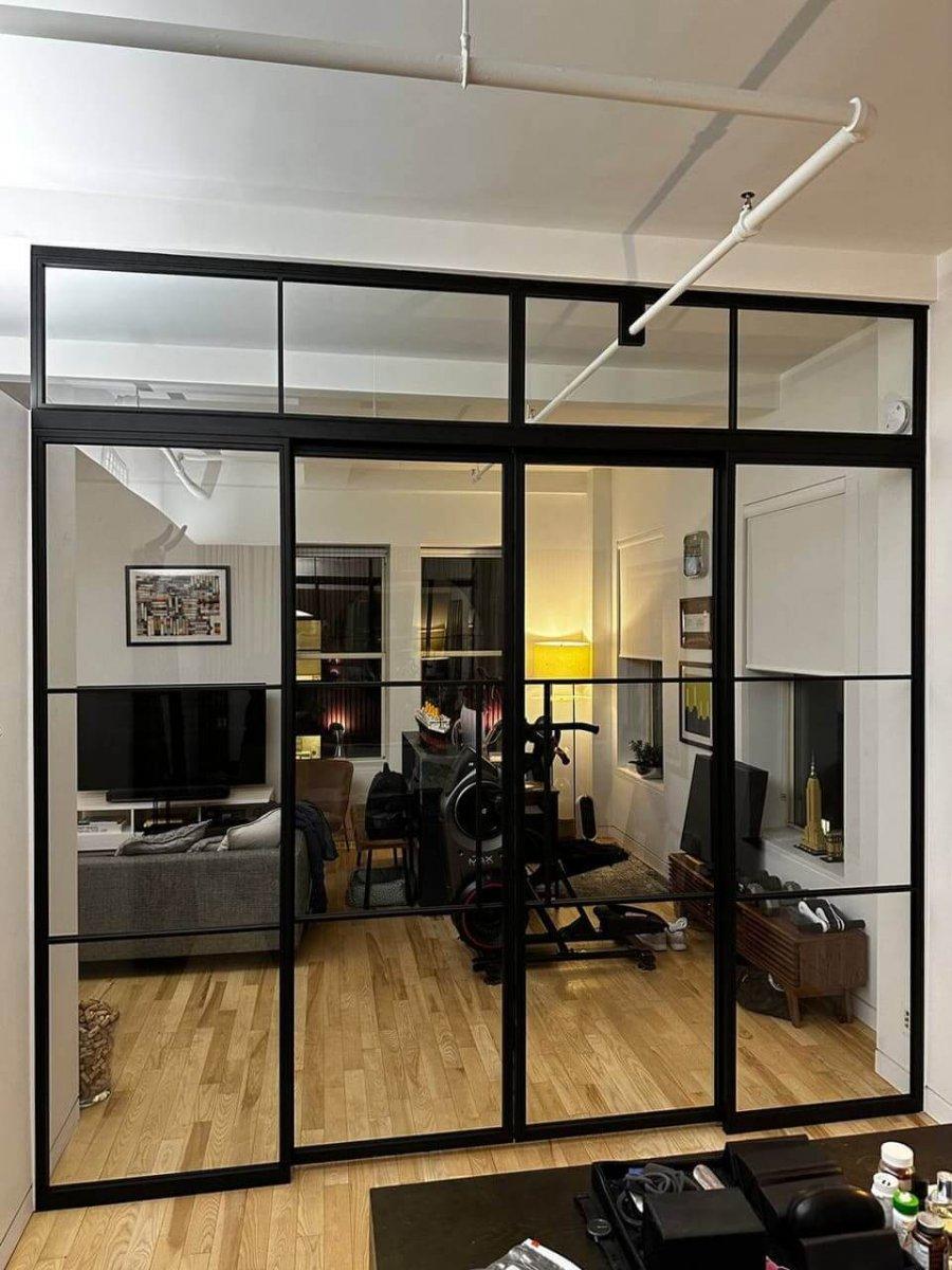 Steel Partitions – Sliding Doors