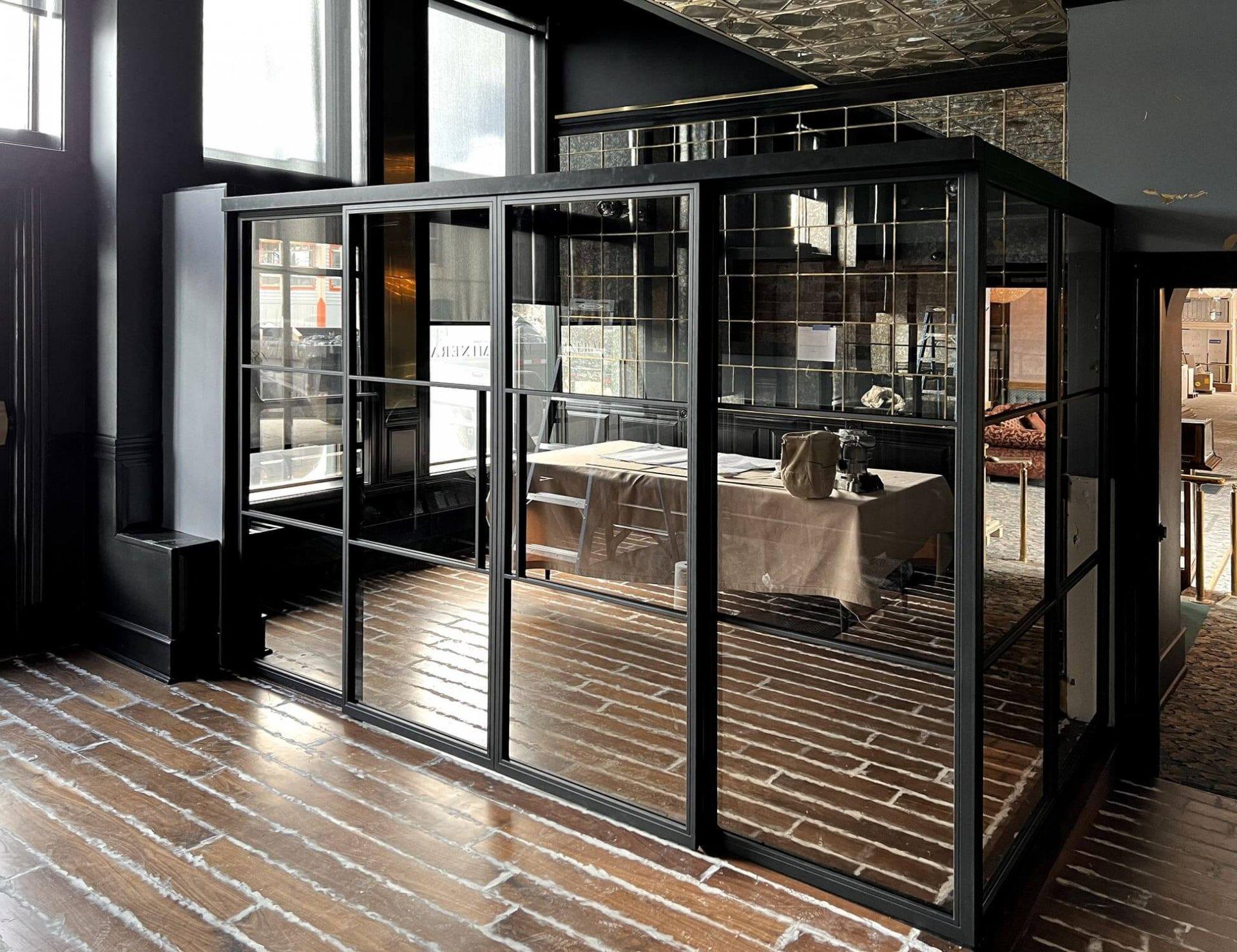 Steel Partition – Sliding Doors