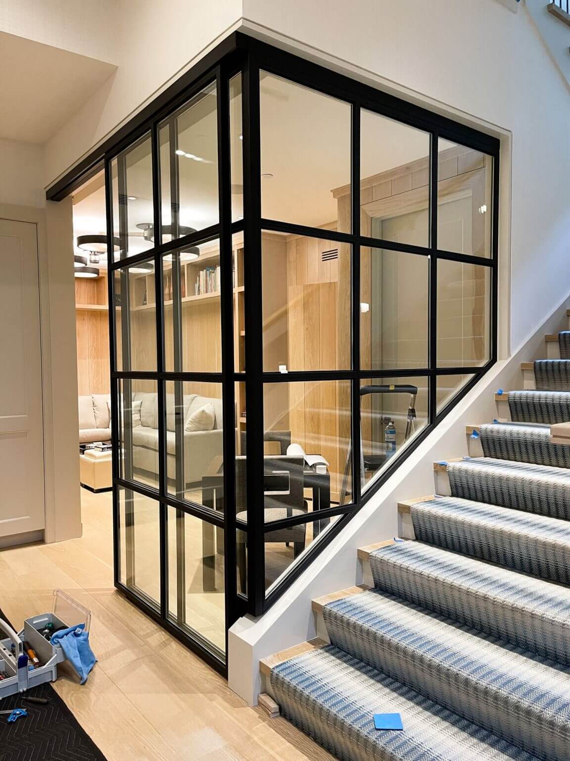 Steel Partition – Sliding Door