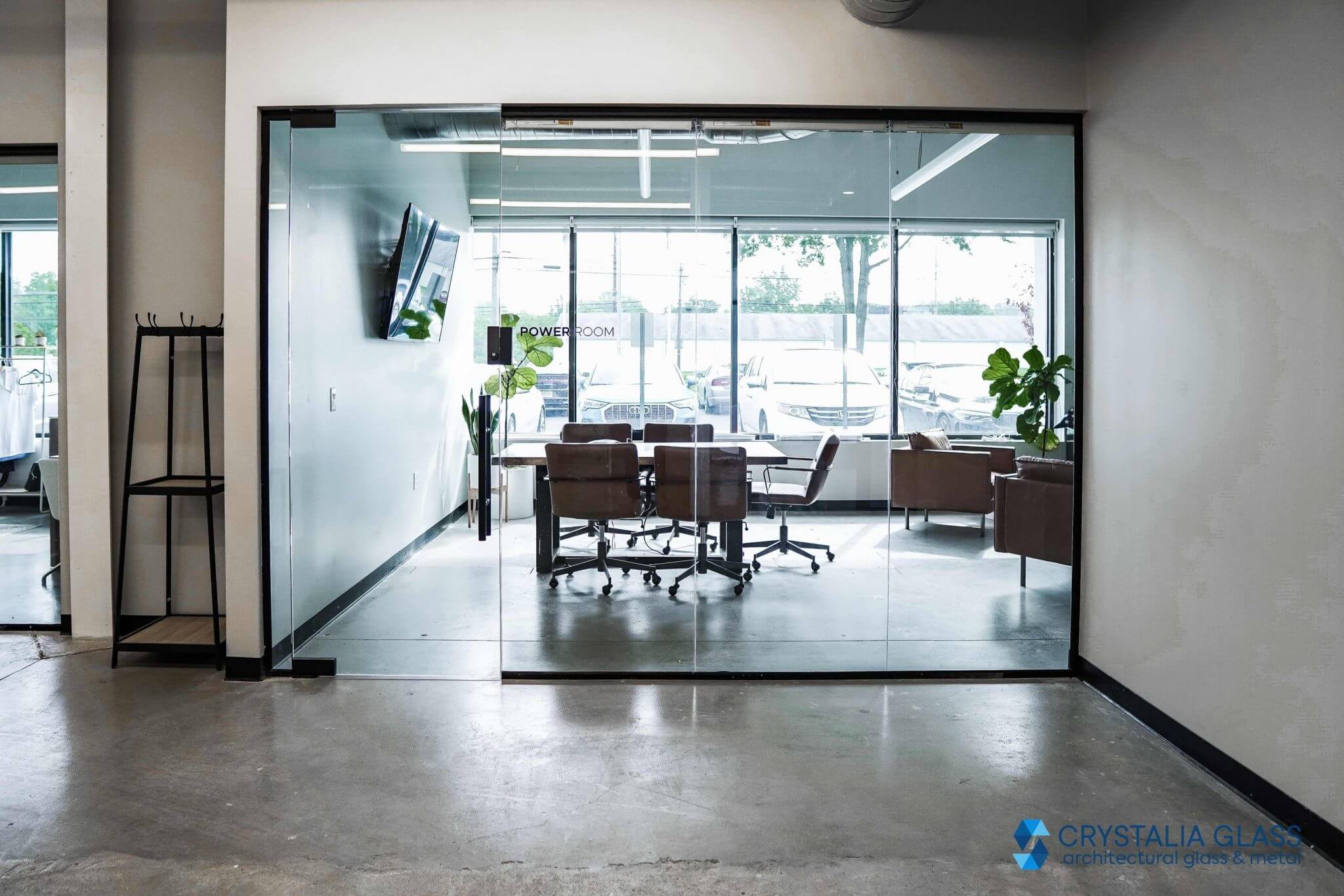 Frameless Partition – Swing Doors