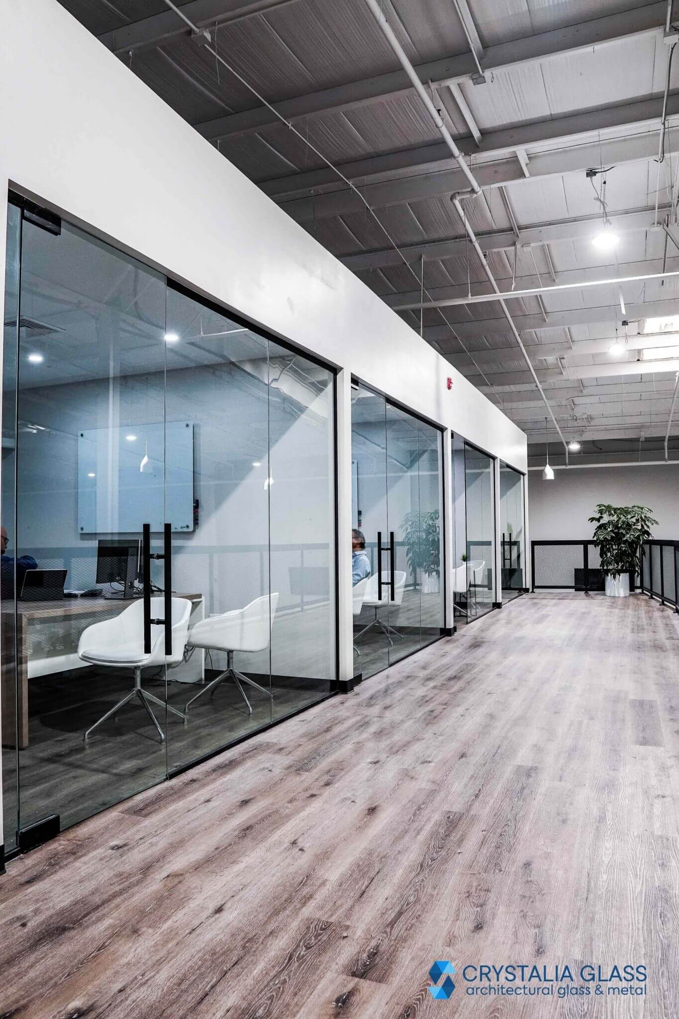 Frameless Partition – Swing Doors