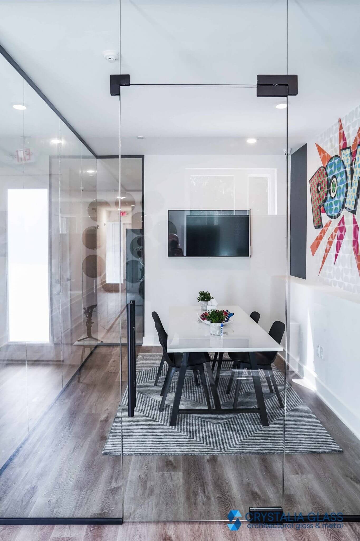 Frameless Partition – Swing Doors